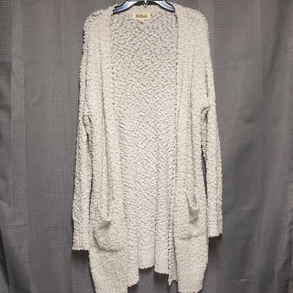 Listicle cardigan